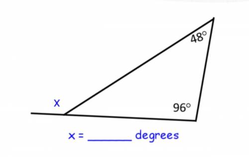 Help. how do I solve this. it is an exterior triangle.