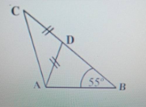 If C is 40°, find the angle of BDA and BAC!