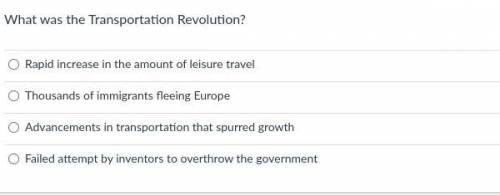 What was the Transportation Revolution?