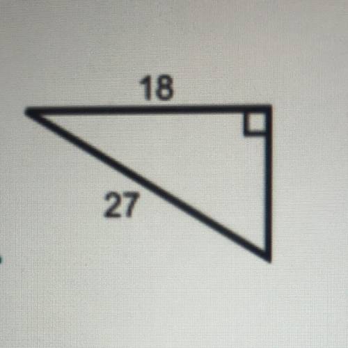 HELP ME ASAP PLEASE ?!?
Find the length of the missing side. Simplify all radicals.