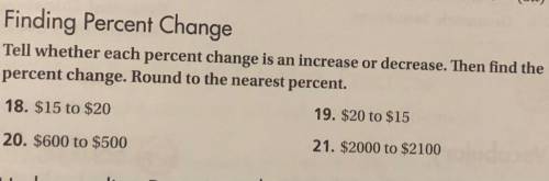 Plez help finding percent change