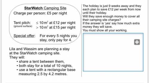 Starwatch camping site charge per person £5 please see attached