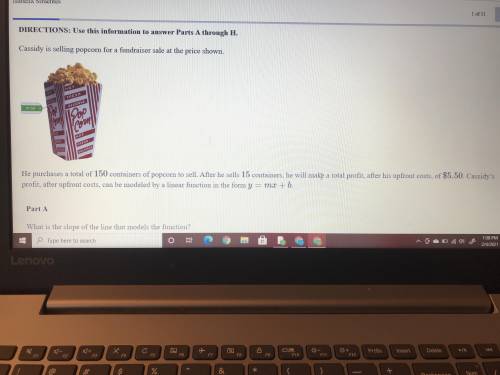 Cassidy is selling popcorn for a fundraiser sale at the price shown.

He purchases a total of 150