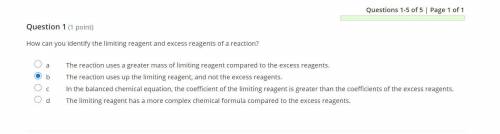 How can you identify the limiting reagent and excess reagents of a reaction?