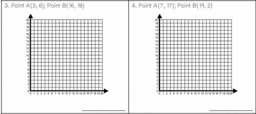 Help due tn

For questions 1-4, find the distance between points A and B. Round your solutions to