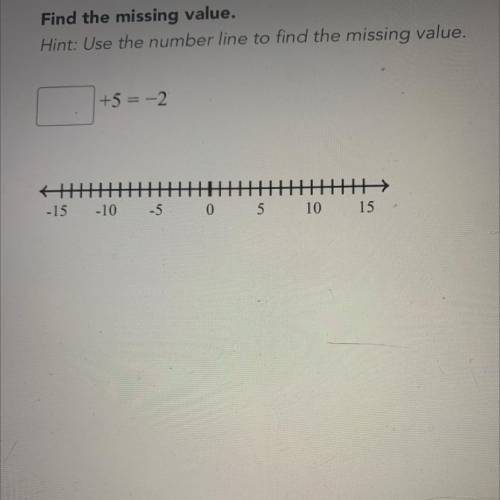Find the missing value pls help need an answer ASAP