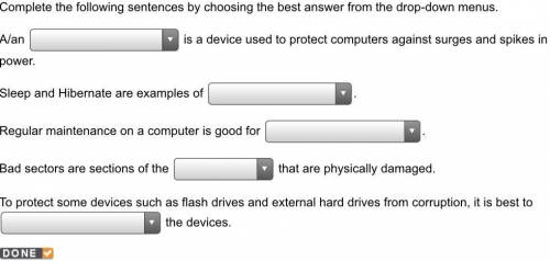 Complete the following sentences by choosing the best answer from the drop-down menus. A/an _______