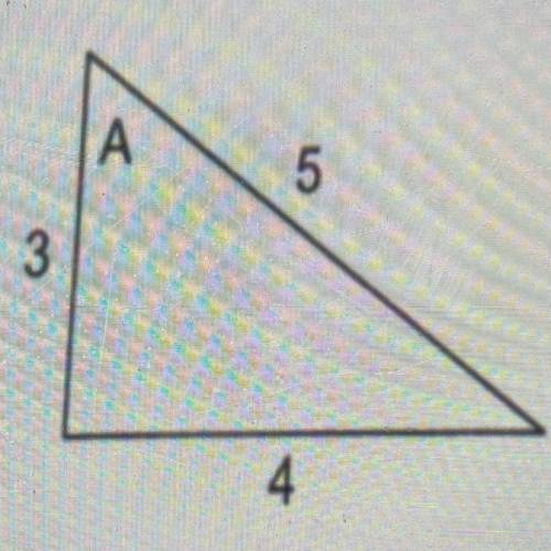 2.using the triangle below what is the value of cod A ?(Need help with middle question fast )

a.3