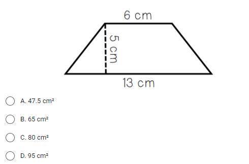 Calculate the area of the shape below.