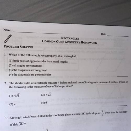 Need help with number 2 please ! geometry