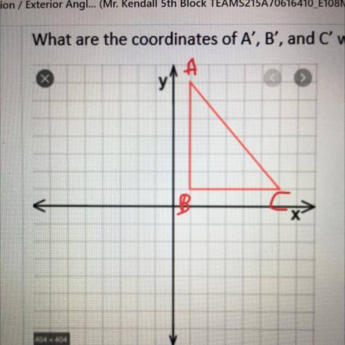 What are coordinates for A', B', C'?