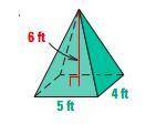 Pls help.
What is the volume of the rectangular pyramid?