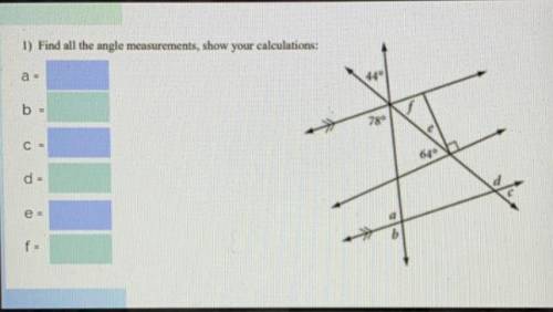 Need help finding angle A,B,C,D!!