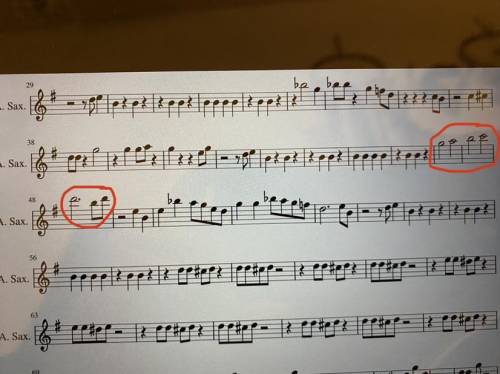 Does anyone know what these notes are (alto saxophone)? as in B, A, G