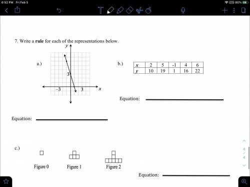 Need help 7th grade math test. Questions will be in photos