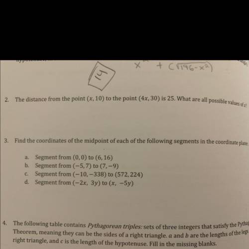 Does anyone know how to do number 3