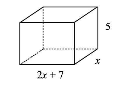 Write an expression, in its simplest form, for the volume of this cuboid:
