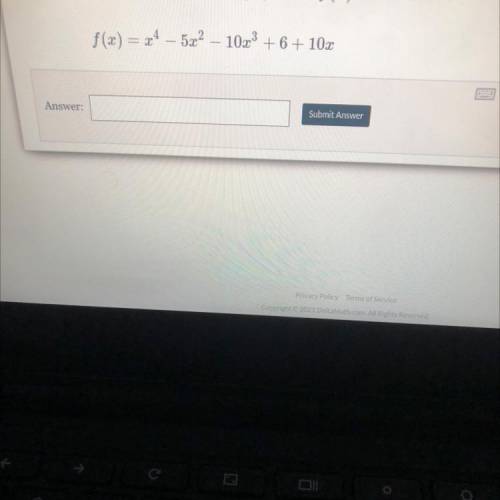 What is the leading coefficient of the polynomial f(x) defined below