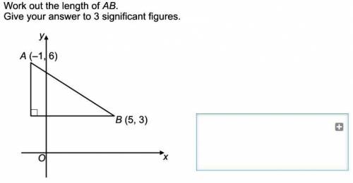 Work out lenght of ab. give your answer to 3 significant figures