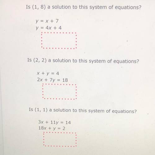 Help with all 3 ASAP