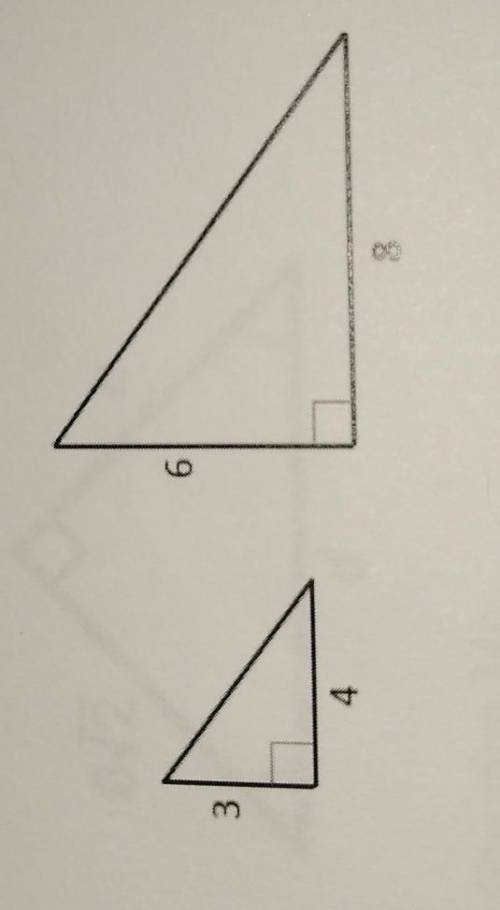 State whether the two triangles are similar, and if so, by which theorem? justify your answer
