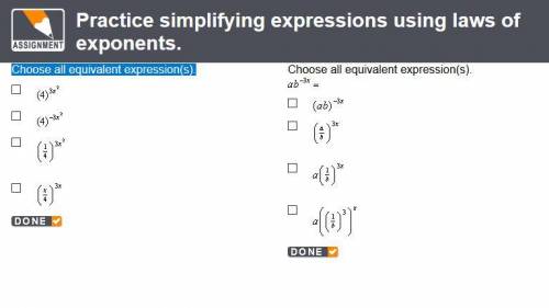 Choose all equivalent expression(s).