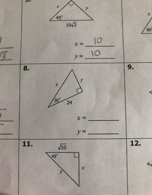 Please help for number 8 I don't understand.
