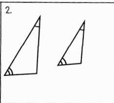 I need help solving this practice question. You have to state if the triangles are SSS, SAS, AA or