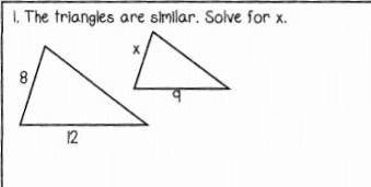 I need help solving this practice question solve for x