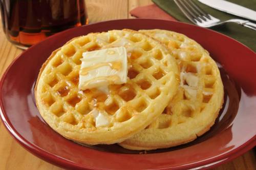 When and who invented the first waffle?