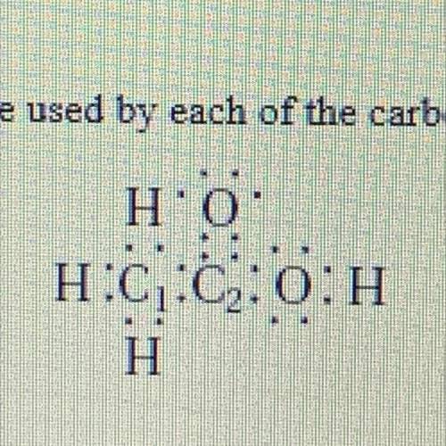 How many sigma and pi bonds are used by each of the carbon atoms in the following compound?