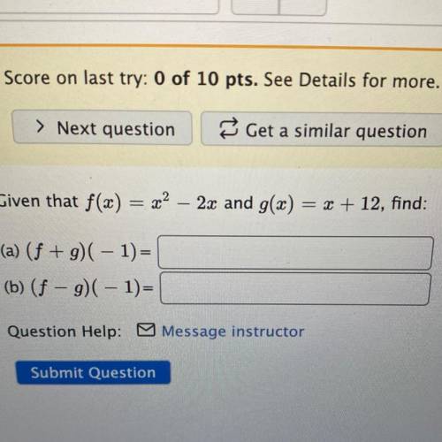 Given that f (x) = x help me plz