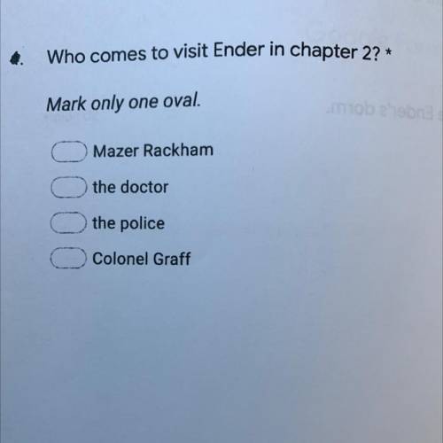 Who comes to visit Ender in chapter 2?