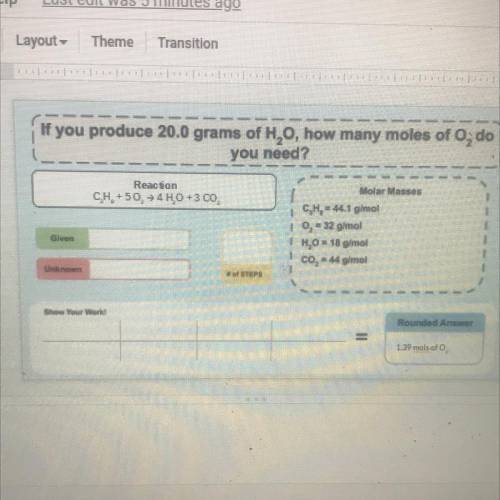 Help me with this chemistry problem I don’t get it at all