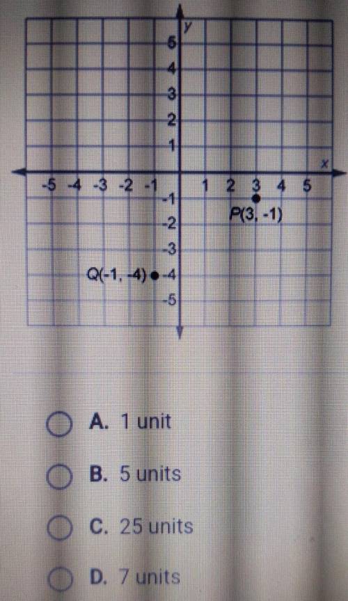 What is the distance from P to Q?