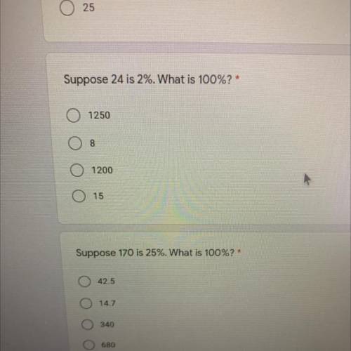 Suppose 24 is 2% .what is 100%