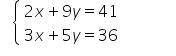 To eliminate the y terms, you can multiply the first equation by 5 and the second equation by what
