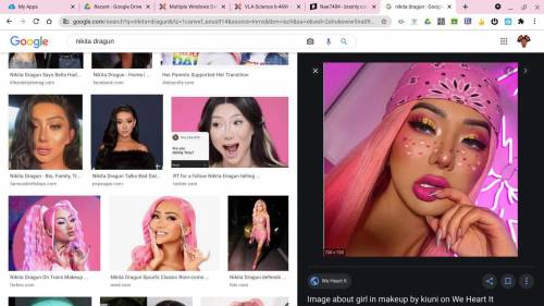 This is nikita dragun she is trans ,she was born a dude but now she is a lady