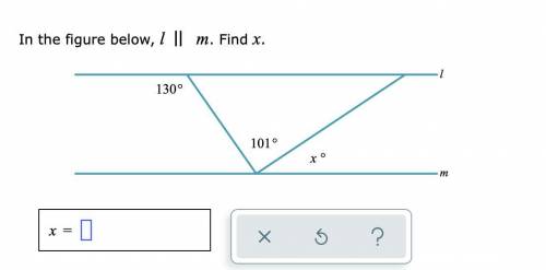 If L // M find the value of X. provide step by step explanation please
