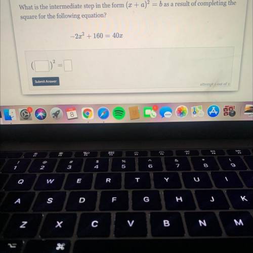 Use (x+a)^2=b please help