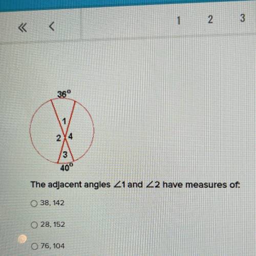 The angles have measured of what?