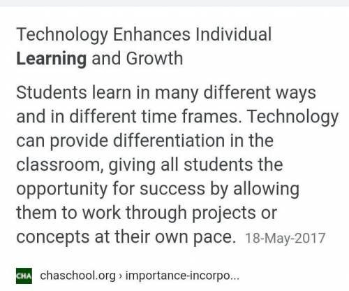 What are the important of the technology as a students?