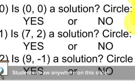 Are these questions a solution yes or no? in the image (3) 10 points!