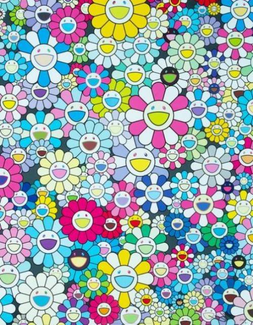 PLS HELP ASAP

Look at this image by Takashi Murakami and analyze which Principles he used in this