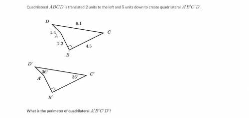 What is the perimeter of quadrilateral A'B'C'D'?
