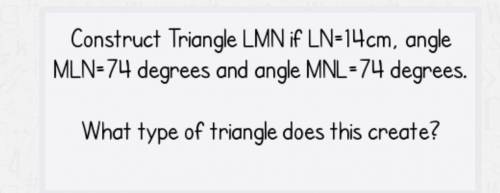 What triangle does it make