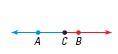 Using the line AB, name two line segments.

1. AB, C
2. A, B
3. AC, AB
4. CB, B