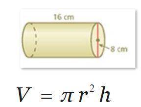 Find the volume of the cylinder. Use 3.14 for pi. Round your answer to the nearest tenth.

A: 256