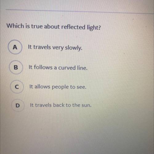 Which is true about reflected light?