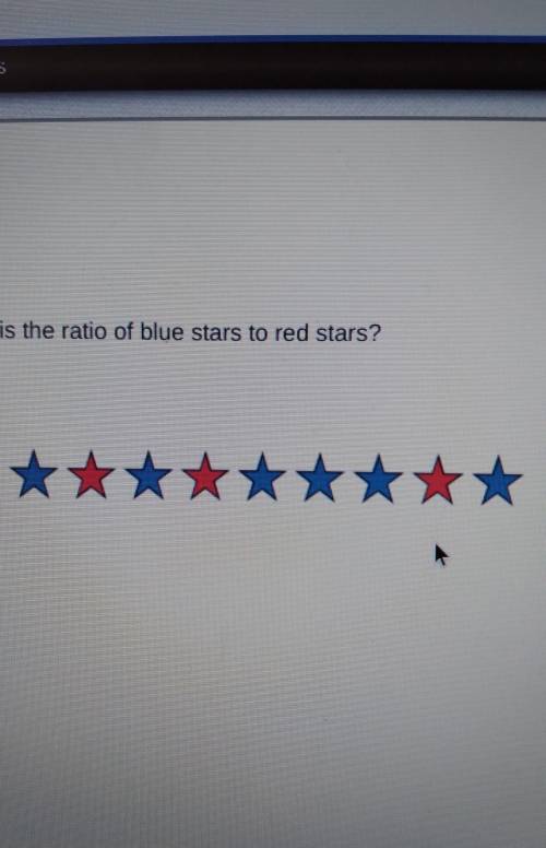What is the ratio of blue stars to red stars? ​